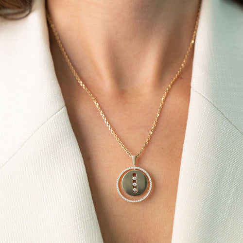 Collier Messika Lucky Move - Collier en or jaune et diamants 58 Facettes