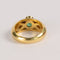 Bague 56 Bague jonc vintage en or jaune, émeraude cabochon et diamants 58 Facettes