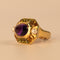Bague 48 Chanel - Bague vintage des années 1960 en or jaune 750, tourmalines et améthyste 58 Facettes