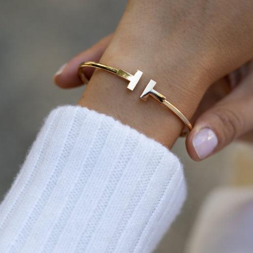 Bracelet Tiffany & Co. - Bracelet jonc Wire en or jaune 58 Facettes
