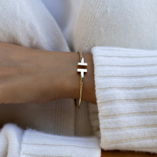 Bracelet Tiffany & Co. - Bracelet jonc Wire en or jaune 58 Facettes