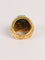 Bague 46 Bague dôme en or jaune 750‰, turquoise cabochon, années 1960-1970 58 Facettes