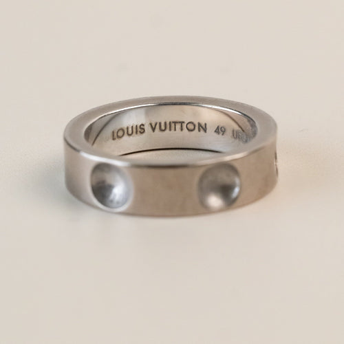 Bague 49 Louis Vuitton - Bague Empreinte en or blanc 18 carats 58 Facettes