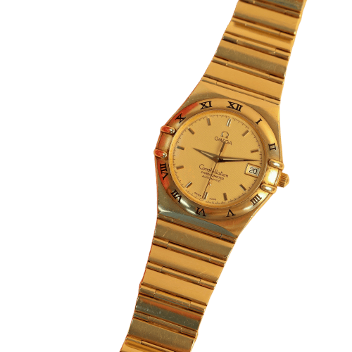 Montre Omega - Montre Constellation en or jaune 18 carats, vers 1990 58 Facettes