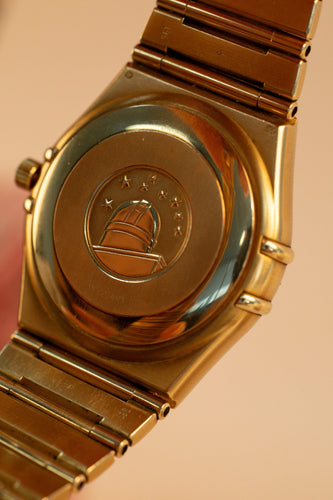 Montre Omega - Montre Constellation en or jaune 18 carats, vers 1990 58 Facettes