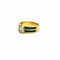 Bague 55 Bague vintage en or jaune 18 carats, diamant de 1,25 carat et émeraudes 58 Facettes