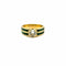 Bague 55 Bague vintage en or jaune 18 carats, diamant de 1,25 carat et émeraudes 58 Facettes