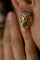 Boucles d'oreilles Boucles d’oreilles vintage en or jaune 18k, émeraudes cabochon et diamants 58 Facettes