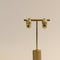 Boucles d'oreilles Boucles d’oreilles vintage en or jaune 18k, émeraudes cabochon et diamants 58 Facettes