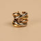 Boucles d'oreilles Cartier Trinity - Boucles d’oreilles créoles trois ors 18 carats 58 Facettes