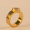 Bague 53 Chopard Happy Love - Bague en or jaune avec diamant 58 Facettes
