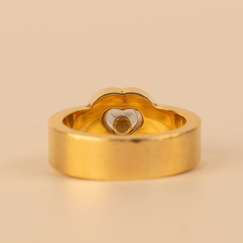 Bague 53 Chopard Happy Love - Bague en or jaune avec diamant 58 Facettes