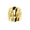 Bague 56 Bague bandeau en or jaune 18 ct à mailles ovales 58 Facettes 33892