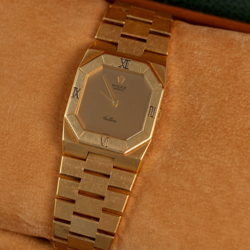 Montre Rolex - Montre Cellini en or jaune 18 carats, années 1970-1980 58 Facettes