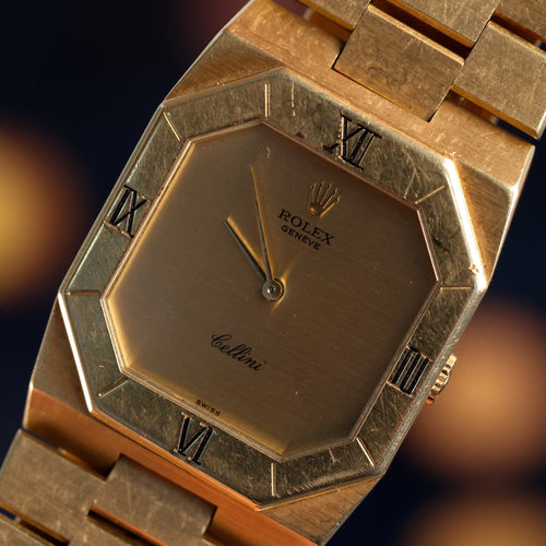 Montre Rolex - Montre Cellini en or jaune 18 carats, années 1970-1980 58 Facettes