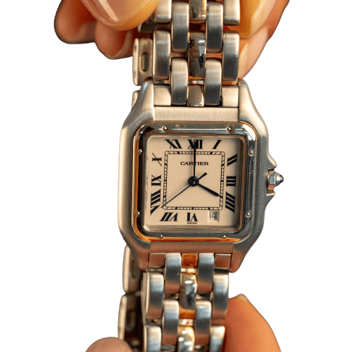 Montre Cartier - Montre Panthère en or jaune et acier 58 Facettes