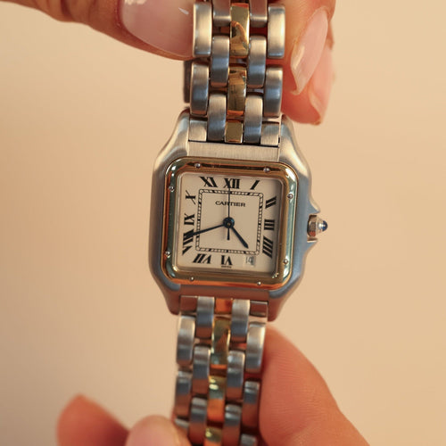 Montre Cartier - Montre Panthère en or jaune et acier 58 Facettes