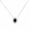 Collier Collier vintage en or jaune 18 carats avec diamants et saphir 58 Facettes