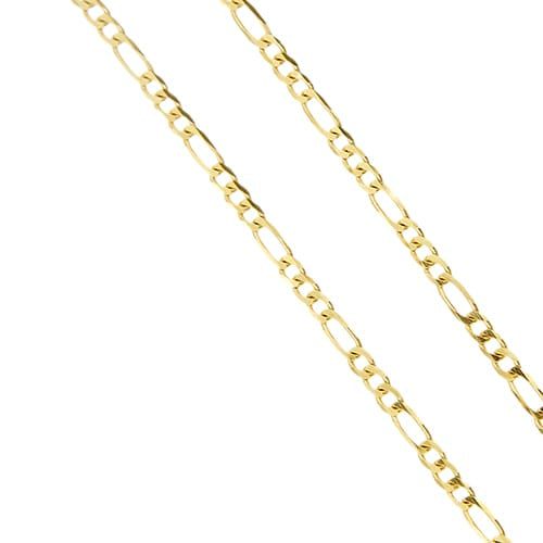 Collier Collier maille figaro (grumette 3+1) en or jaune 18 ct 58 Facettes 32486