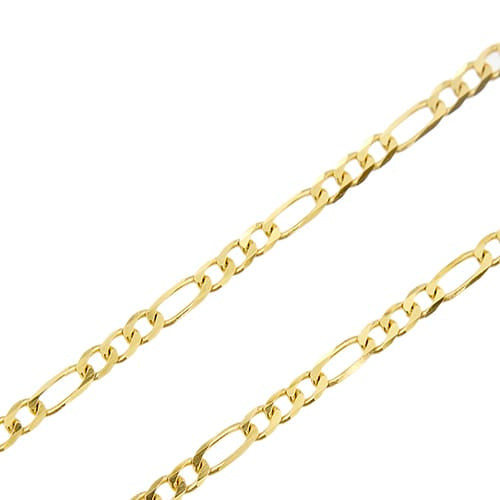 Collier Collier maille figaro (grumette 3+1) en or jaune 18 ct 58 Facettes 32486