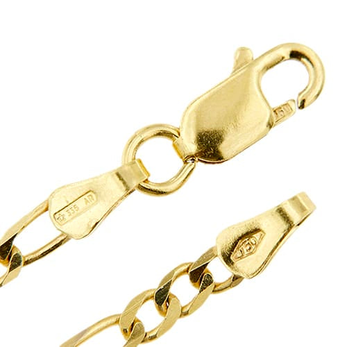 Collier Collier maille figaro (grumette 3+1) en or jaune 18 ct 58 Facettes 32486