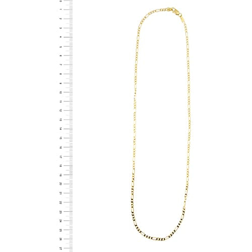 Collier Collier maille figaro (grumette 3+1) en or jaune 18 ct 58 Facettes 32486