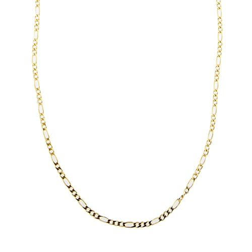 Collier Collier maille figaro (grumette 3+1) en or jaune 18 ct 58 Facettes 32486