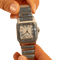 Montre Cartier - Montre Santos moyen modèle en acier, révisée et garantie 58 Facettes