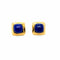 Boucles d'oreilles Boucles d’oreilles vintage en or jaune 18 carats et lapis-lazuli 58 Facettes
