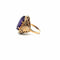 Bague 49 Bague vintage en or jaune 750‰ sertie d’améthyste 58 Facettes