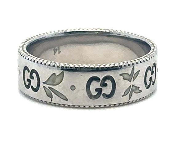 Bague 53 Gucci - Bague en or blanc 18k 58 Facettes