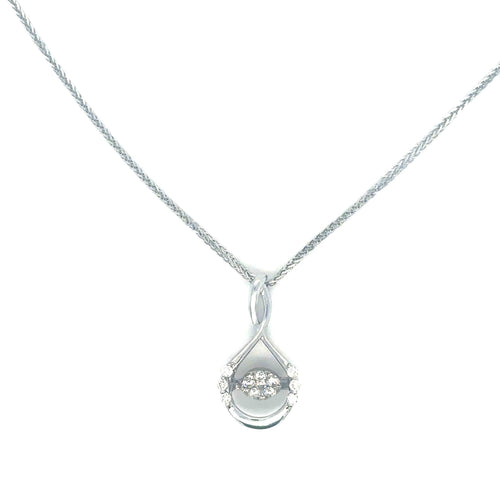Collier Collier en or blanc 18k serti de diamants 58 Facettes