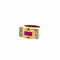 Bague 54 Bague Tank en or jaune 750‰, rubis taille baguette et diamants 58 Facettes