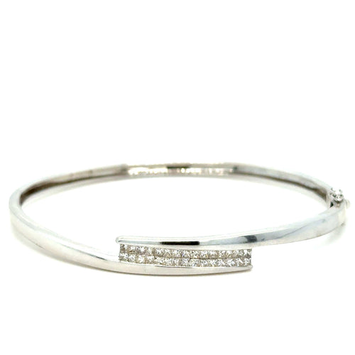 Bracelet Didier Guerin - Bracelet en or blanc avec diamants, époque moderne 58 Facettes