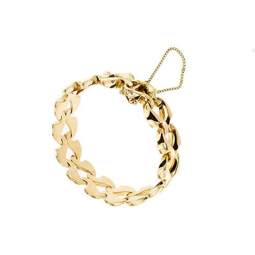 Bracelet Bracelet tank vintage en or rose 18 ct 58 Facettes 38835