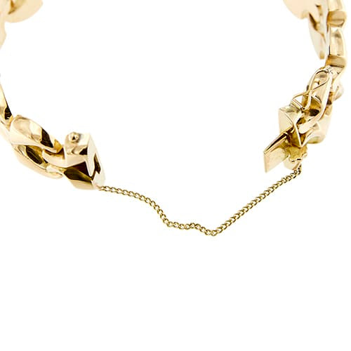 Bracelet Bracelet tank vintage en or rose 18 ct 58 Facettes 38835