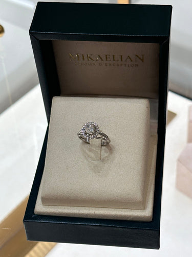 Bague 52 Bague solitaire en or blanc avec diamant de 0,60 ct, années 1970 58 Facettes