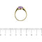 Bague 55 Bague bandeau en or jaune 18 ct avec améthyste 2,50 ct 58 Facettes 28153