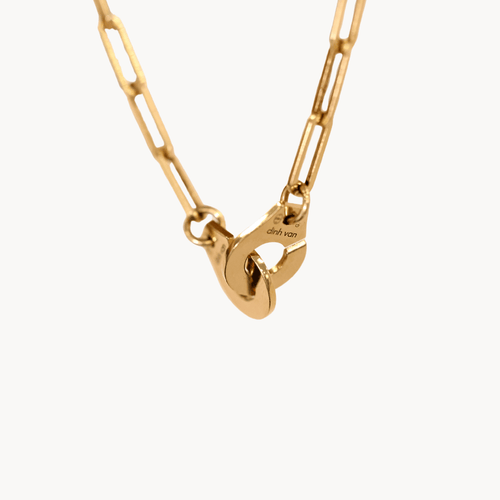 Collier Dinh Van - Collier Menottes R12 en or jaune 18 carats 58 Facettes