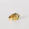 Bague 50 Bague jonc en or jaune 18 carats, saphirs et diamants, années 80 58 Facettes