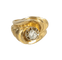 Bague 52 Bague Tourbillon Or Jaune & Diamant, Années 1950 58 Facettes