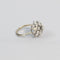 Bague 51 Bague Marguerite Vintage Or Blanc et Diamants 1,10 ct 58 Facettes