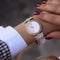 Montre Ravel - Montre-bijou vintage en or jaune, nacre et diamants, années 1980 58 Facettes