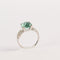 Bague 61 Bague Contemporaine En Or Blanc, Topaze Bleu Clair Et Diamants 58 Facettes