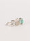 Bague 61 Bague Contemporaine En Or Blanc, Topaze Bleu Clair Et Diamants 58 Facettes