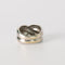 Bague 52 Bague Croisée Vintage Or Blanc Pavée de Diamants 58 Facettes