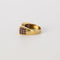 Bague 55 Bague Nœud Vintage Or Jaune et Améthystes 58 Facettes