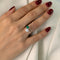 Bague 51 Bague Toi et Moi Émeraude et Diamant 0,75 ct, Or Blanc 58 Facettes