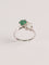 Bague 51 Bague Toi et Moi Émeraude et Diamant 0,75 ct, Or Blanc 58 Facettes