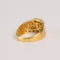 Bague 52 Bague cocktail vintage en or jaune, diamant central et diamants baguette 58 Facettes